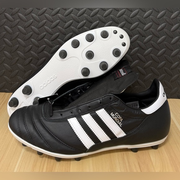 adidas Other - Adidas Copa Mundial‎ Leather Black White Soccer Cleats 015110 Mens Size 11.5